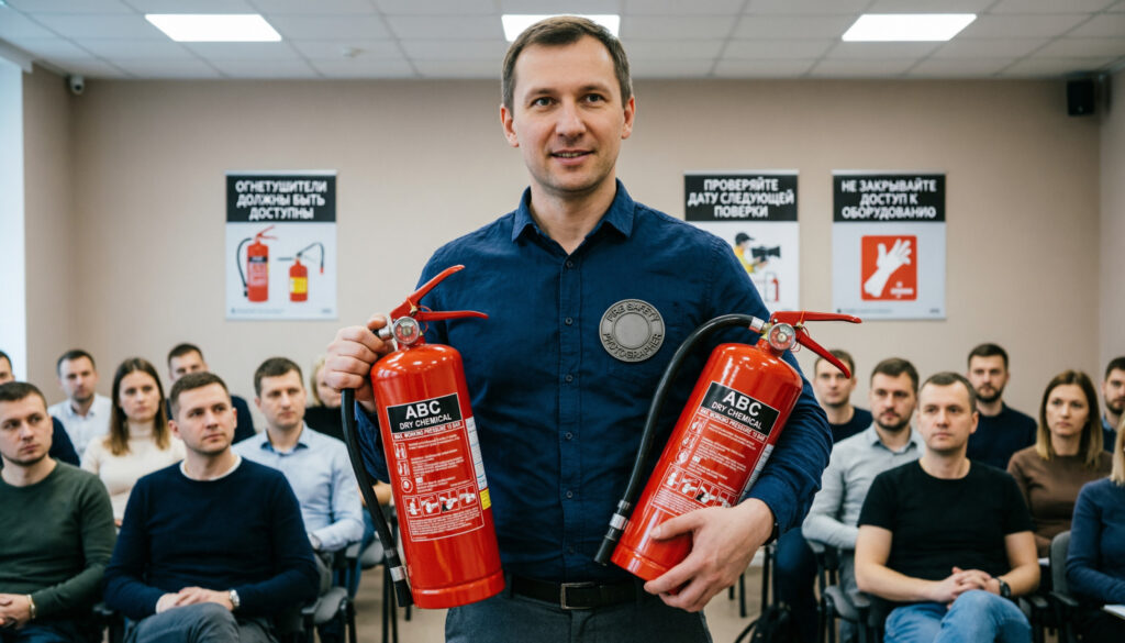 Пожарная безопасность для лиц, на которых возложена трудовая функция по проведению противопожарного инструктажа (п. 533, 28 ч.)